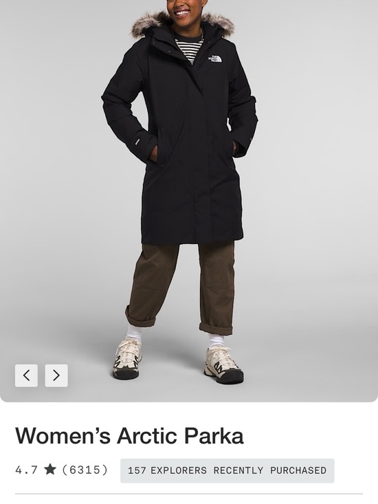 The North Face Jackets & Blazers - The North Face Women’s Arctic Parka - Black with Faux-Fur Hood Trim